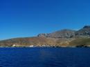 Emporios, NW Kalimnos: The village and anchorage.
